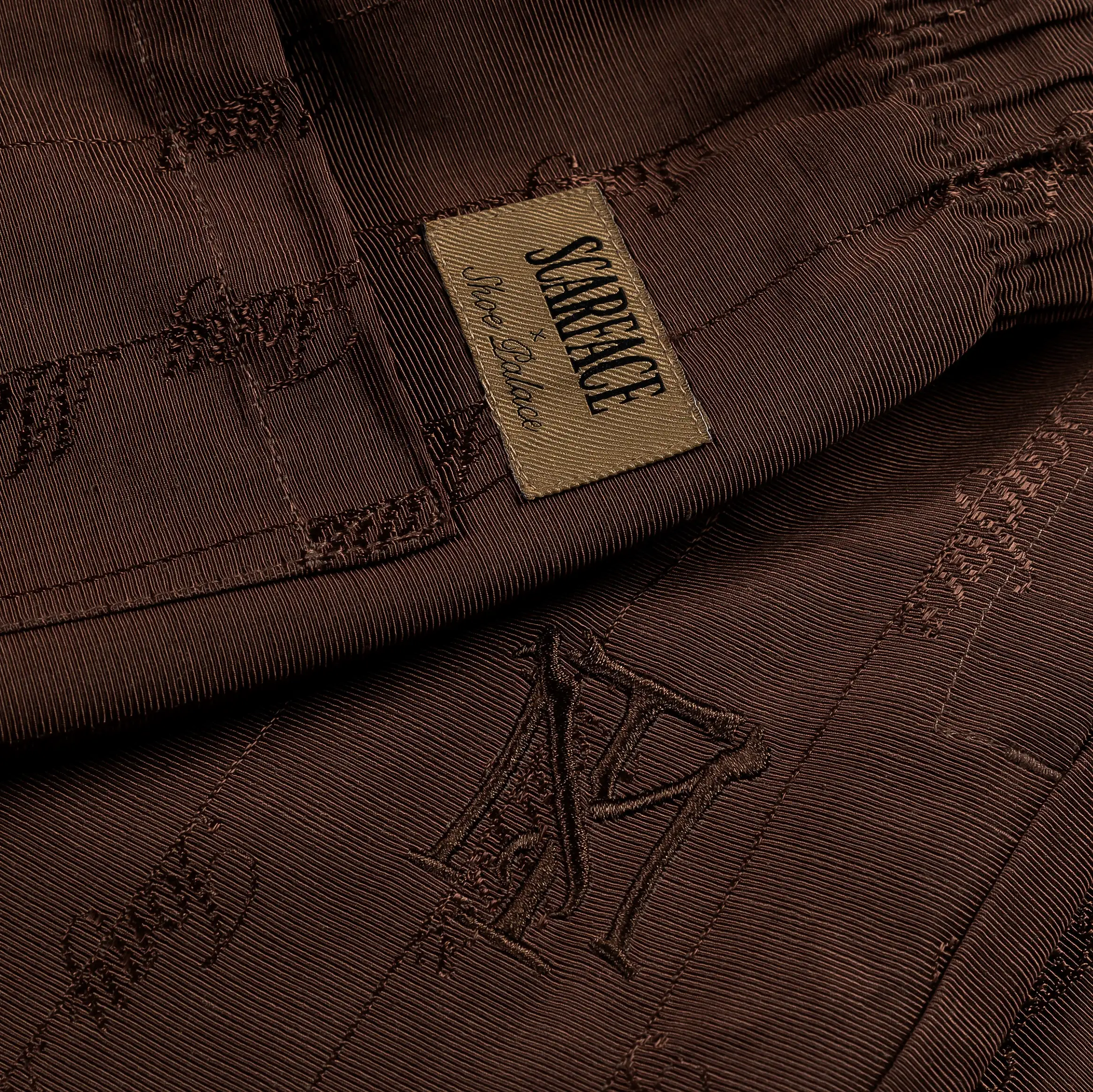 SP x Scarface Woven Logo Mens Pants (Brown)