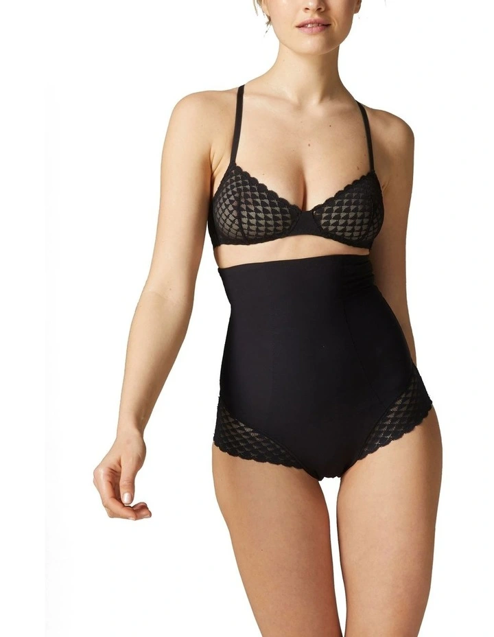 Subtile High Waisted Shapewear Brief in Black