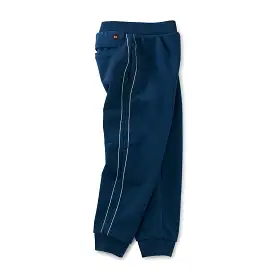 Tea Collection Regatta Blue Side Stitch Joggers