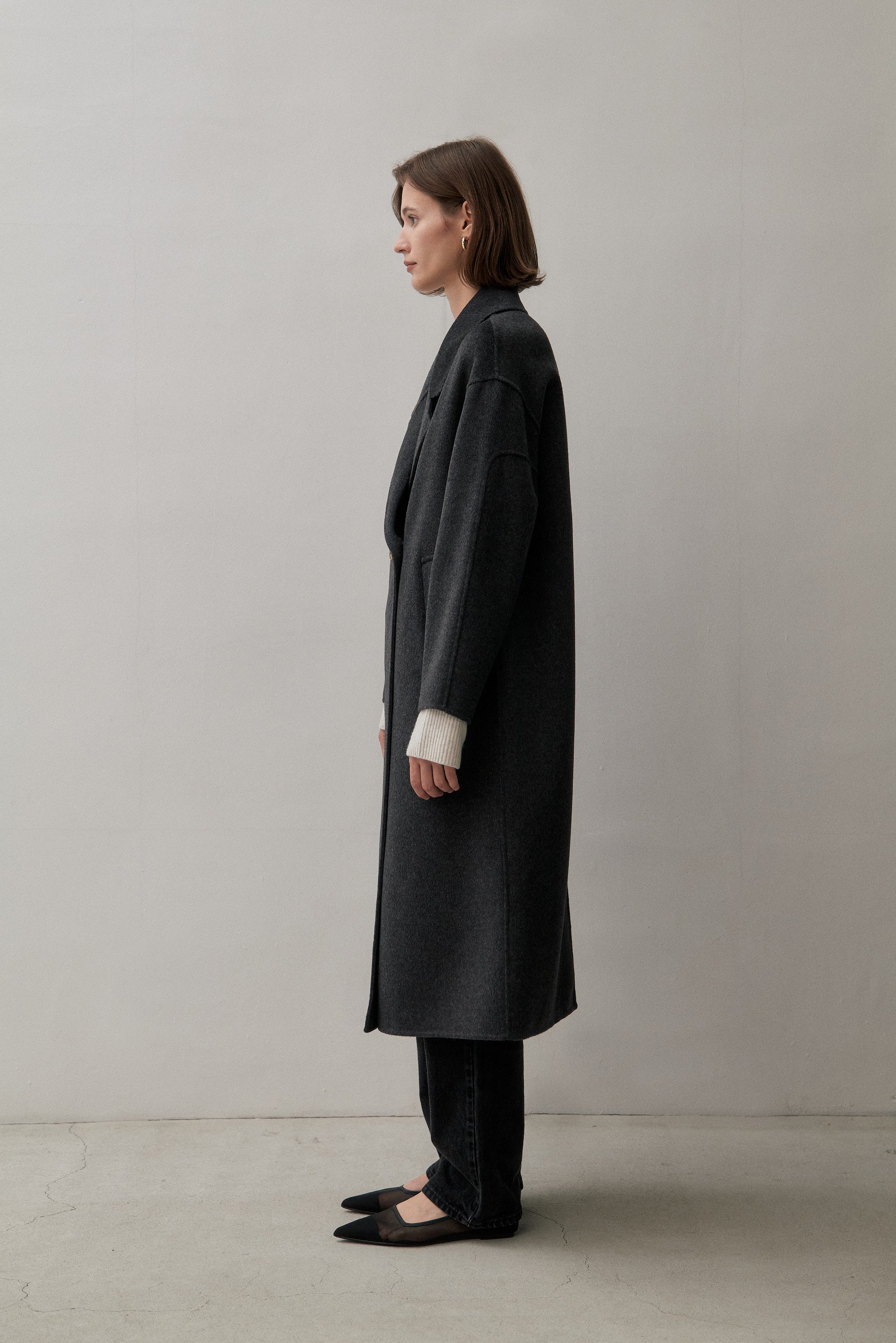 THE LONDON COAT - CHARCOAL