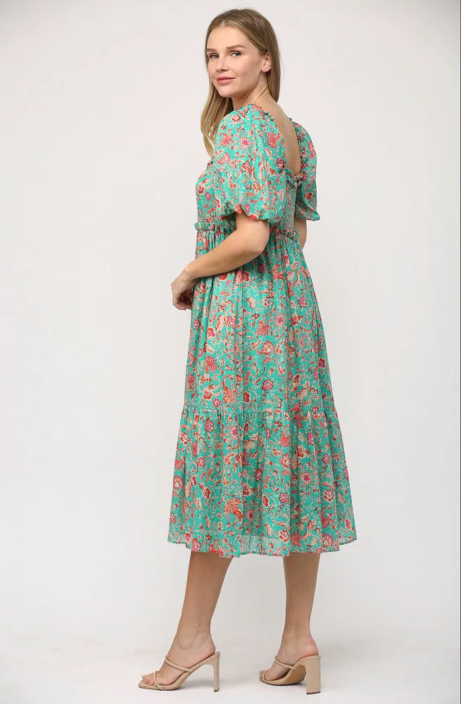 THE PRESLEY FLORAL MIDI DRESS