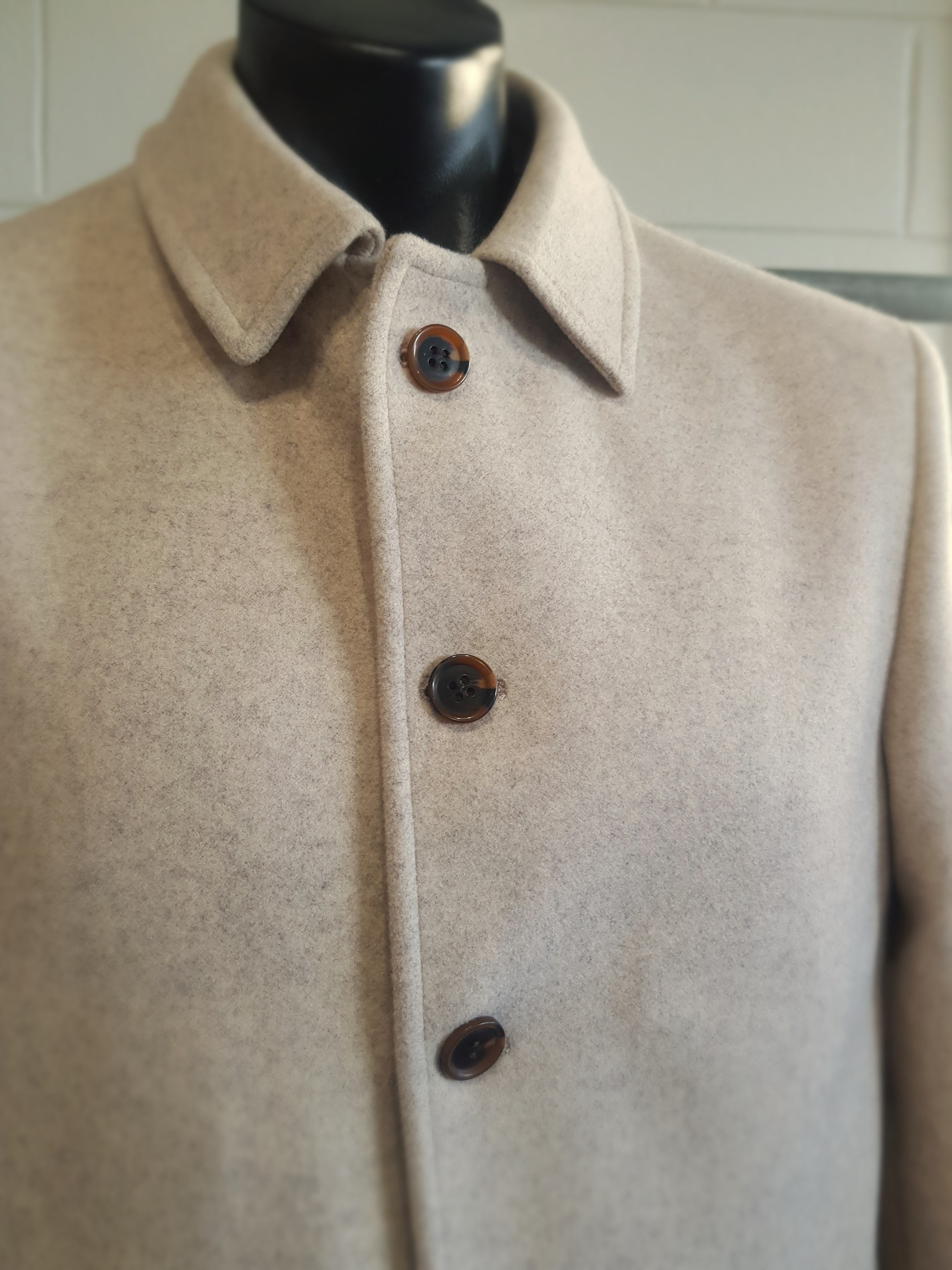 Thomson Richards - Varane Wool Melton Coat Oat Grey