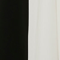 Tie Detail Gown In Vanilla-Black