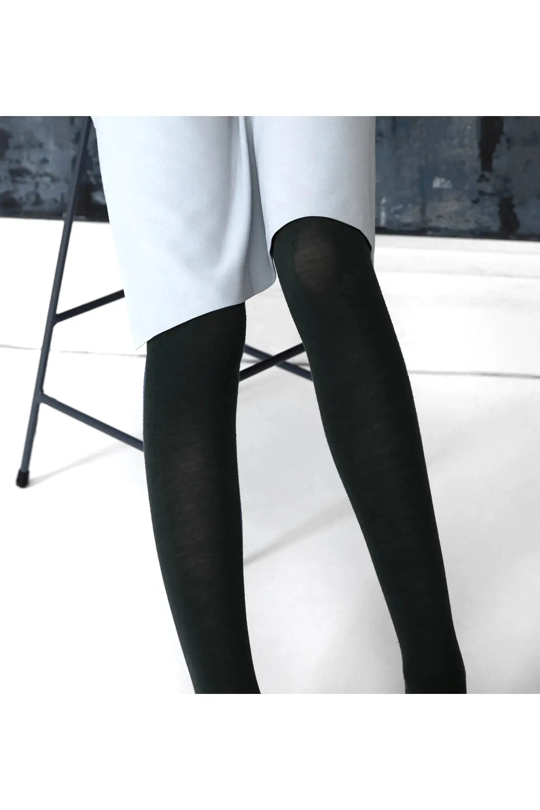 Tightology - Luxe Black Merino Wool Tights