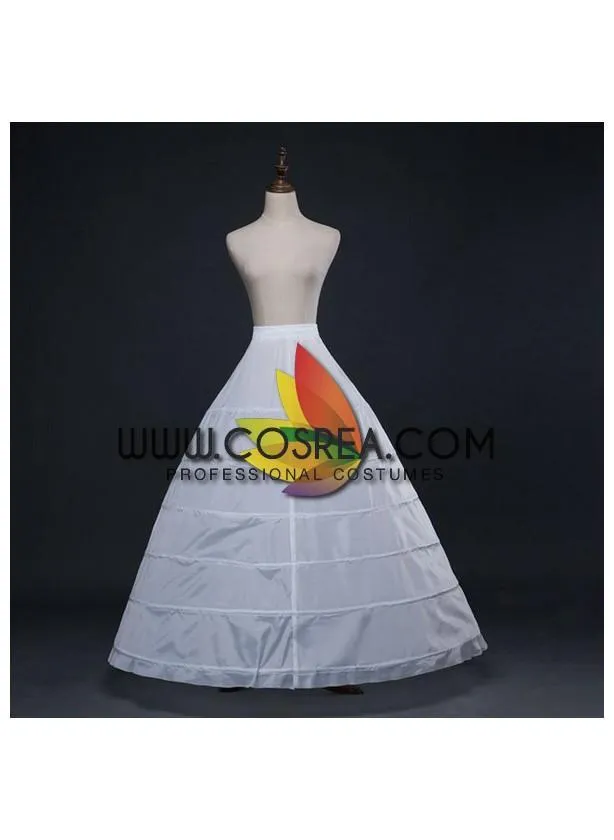 White 6 Tier Extra Wide Petticoat