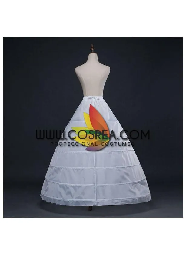 White 6 Tier Extra Wide Petticoat