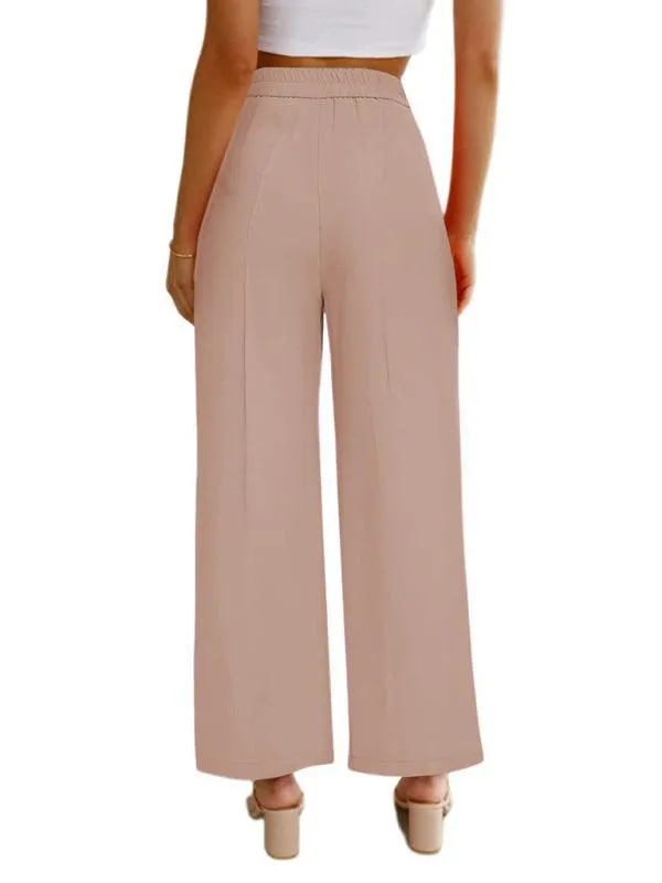 Wide Leg Women Pants With Pockets