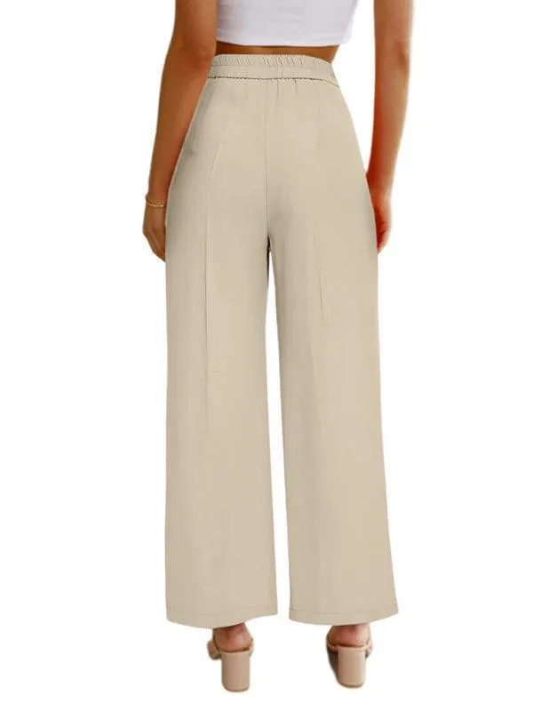 Wide Leg Women Pants With Pockets