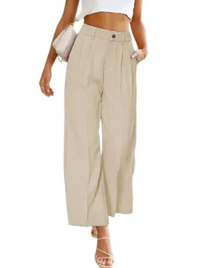 Wide Leg Women Pants With Pockets