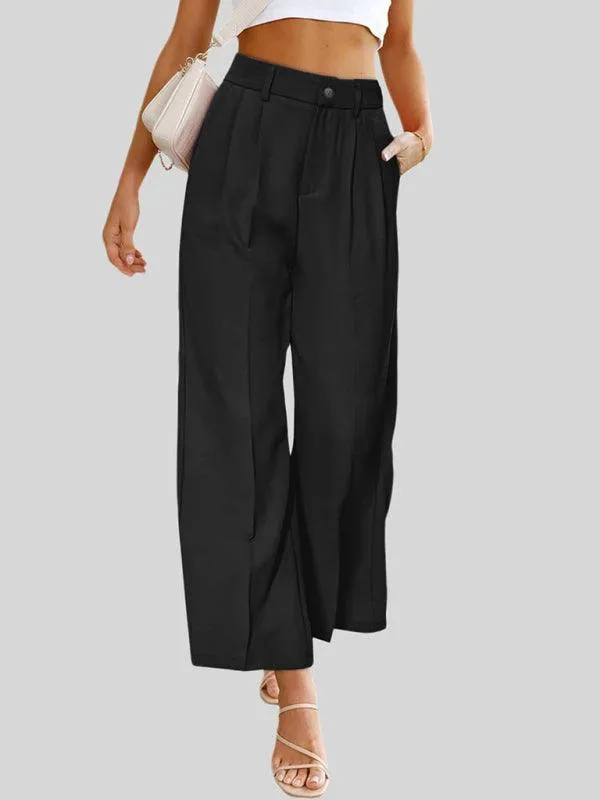 Wide Leg Women Pants With Pockets